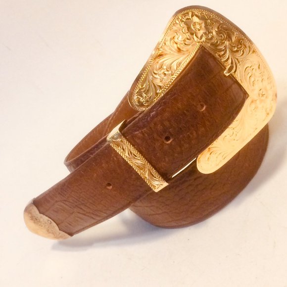 Al Beres Silver Plated Western Gold Tone Belt main image 11